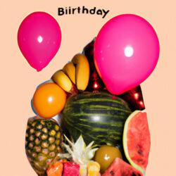 בלון הליום ומגשי פירות - השילוב המושלם למתנת יום הולדת