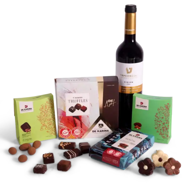 מארז שוקולד ויין לבן Harmony -בד”צ למהדרין