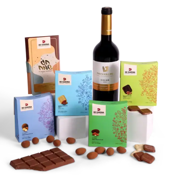 מארז שוקולד ויין אדום Fine & Wine -בד”צ למהדרין