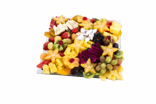 מגש זכוכית מרובע